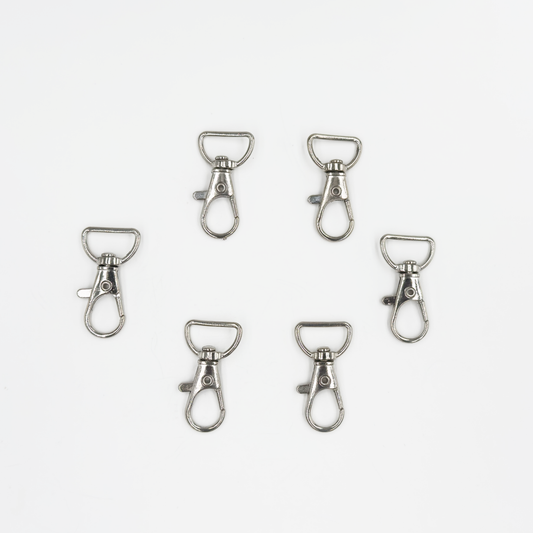 Swivel Lobster Clasp with D Ring l 6PCS