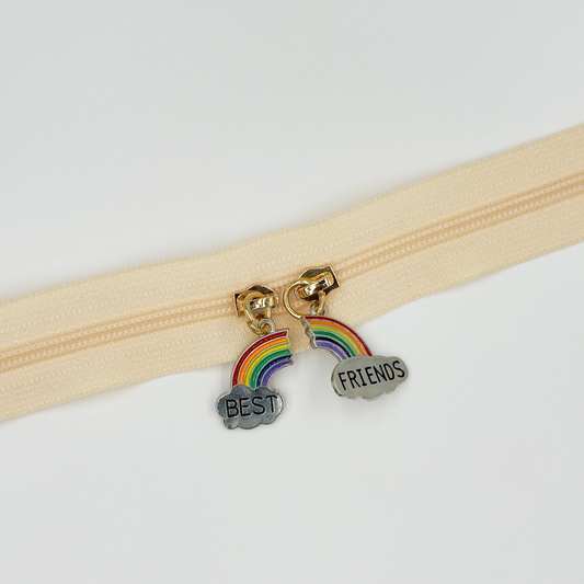 Best Friends Zipper Pulls 4PCS