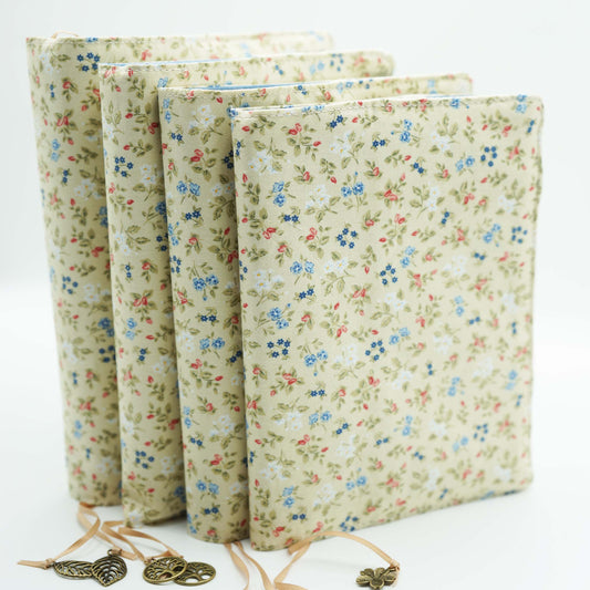 Retro Flower Fabric Book Cover