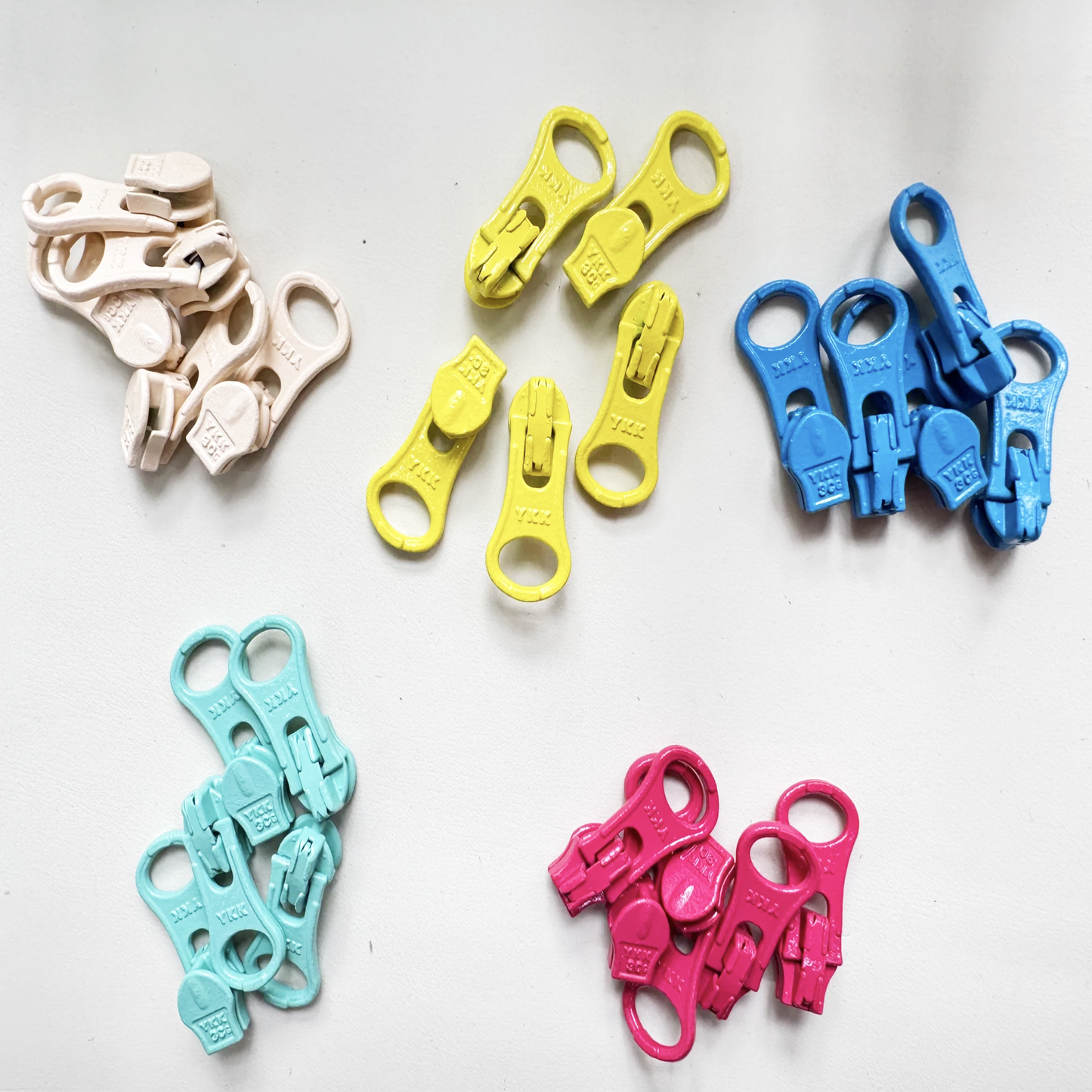 YKK Size 3 Nylon Coil Zipper Pulls 8 PCS