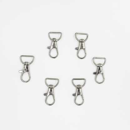 Swivel Lobster Clasp with D Ring l 6PCS