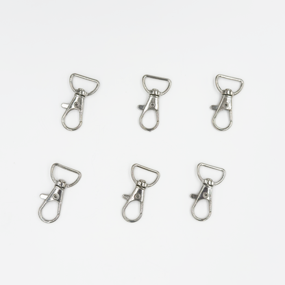 Swivel Lobster Clasp with D Ring l 6PCS