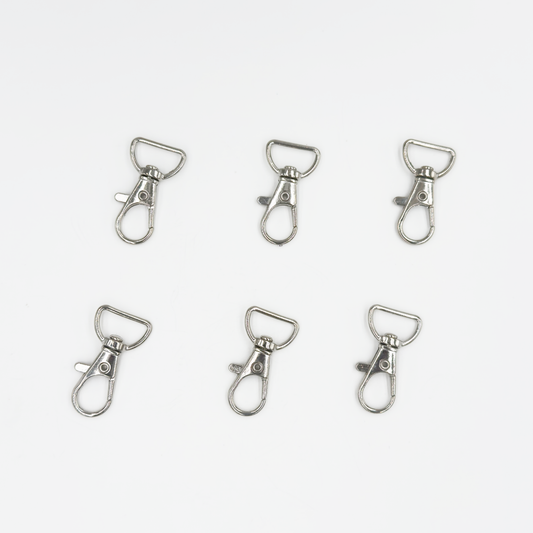 Swivel Lobster Clasp with D Ring l 6PCS