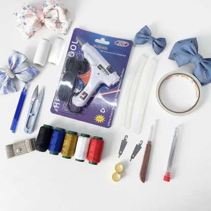 Hair Bow Hair Accessory Making Toolkit - 11 Craft Essentials