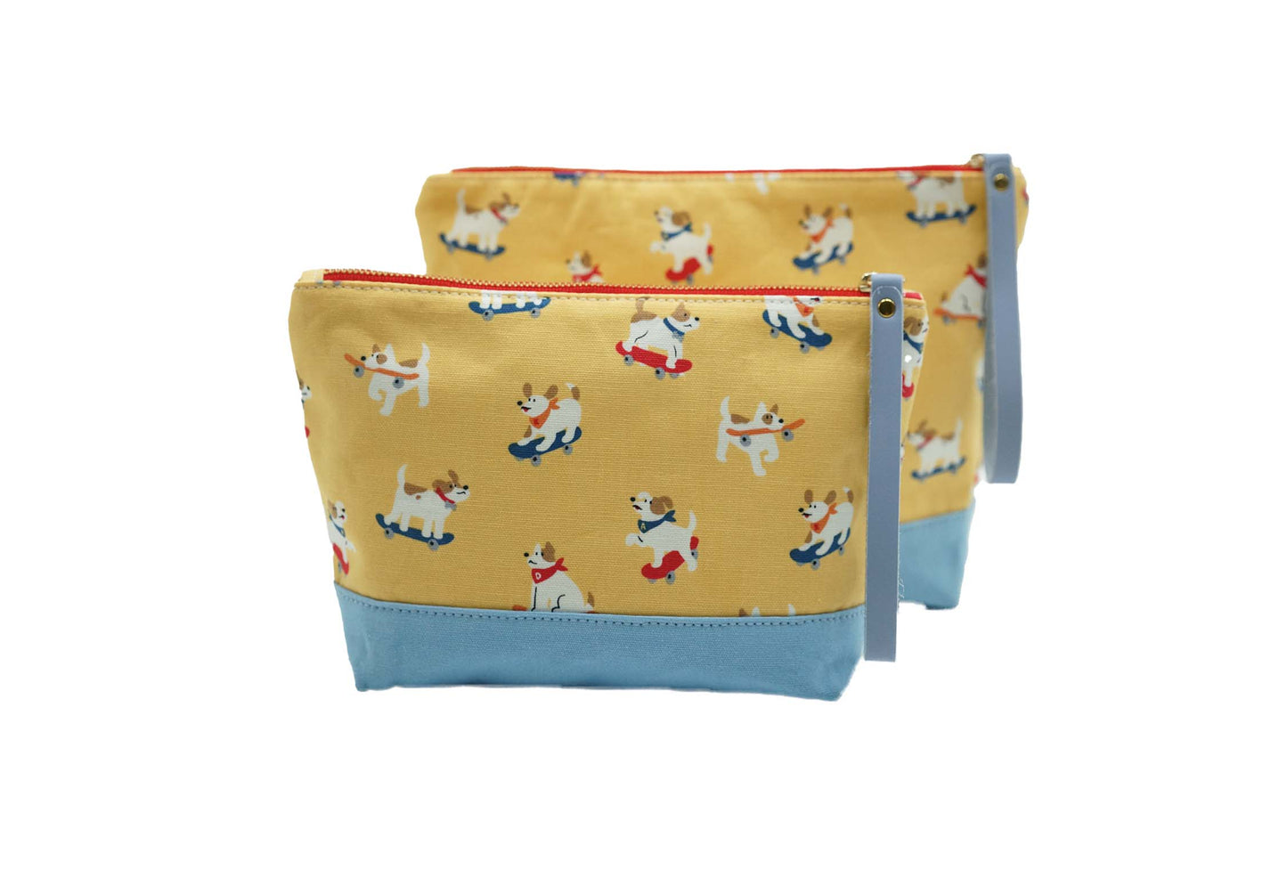 Skating Dog Zipper Bag, Make-Up Bag