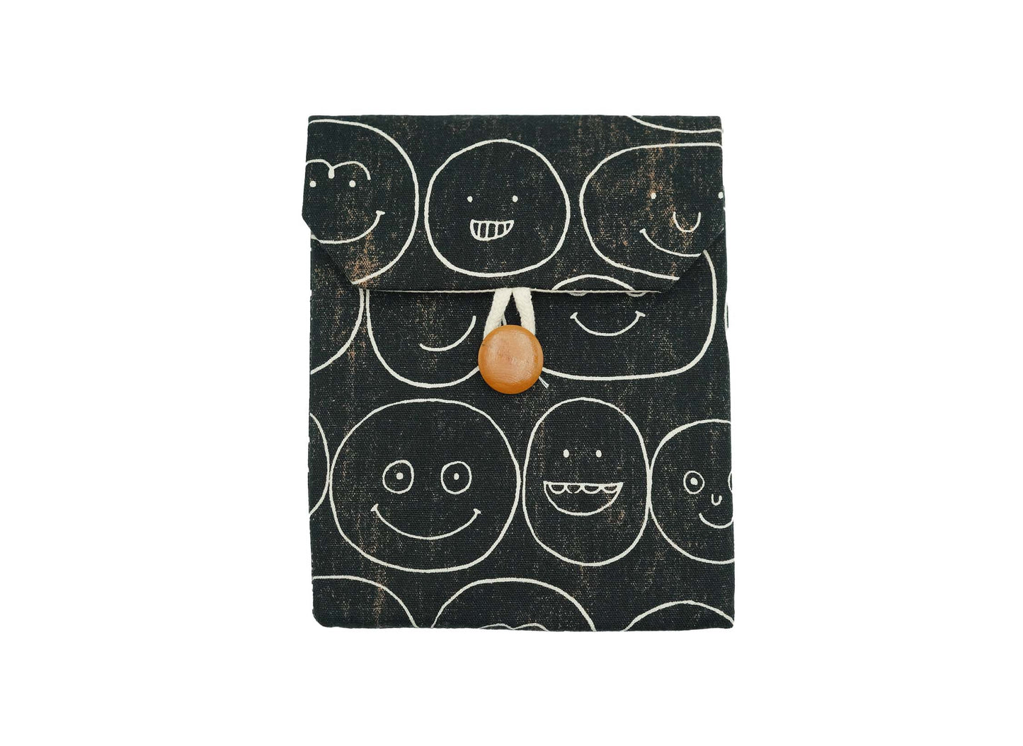 Black Smiling Faces Kindle Sleeve