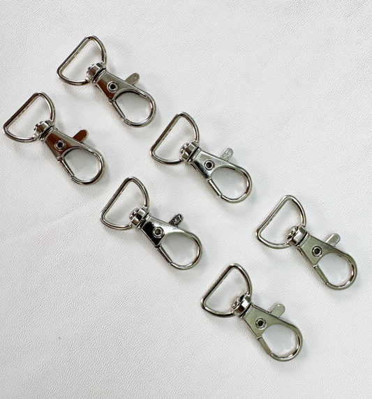 Swivel Lobster Clasp with D Ring l 6PCS