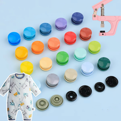 Glossy KAM T5 Plastic Snap Fasteners 20 Sets