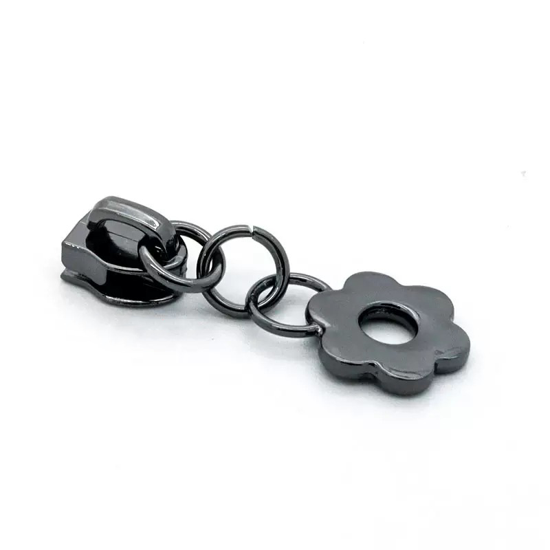 Round Petal Zipper Pulls for Nylon Zipper Tape 4PCS