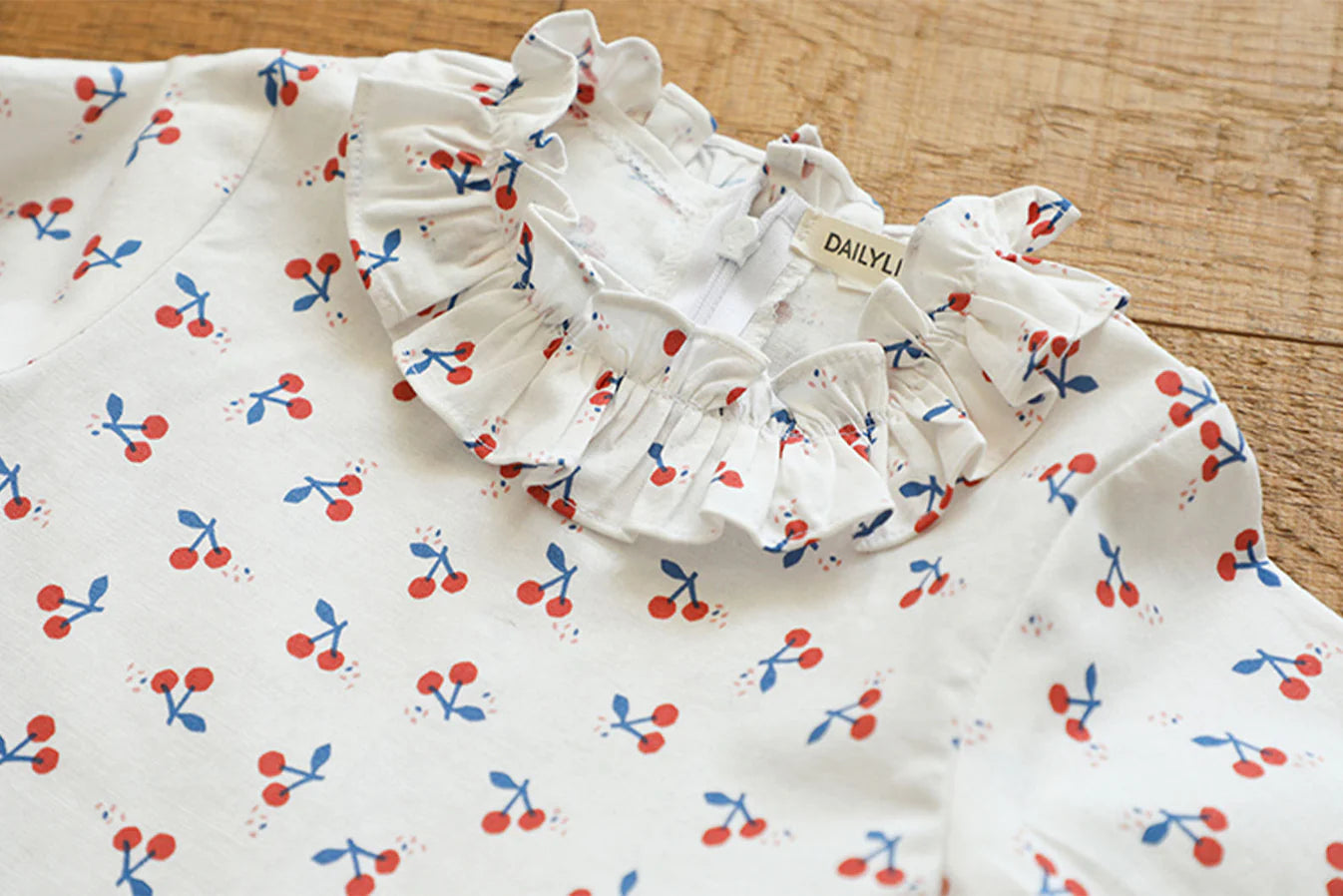 100% Cotton 20C Cherry White 42" Wide