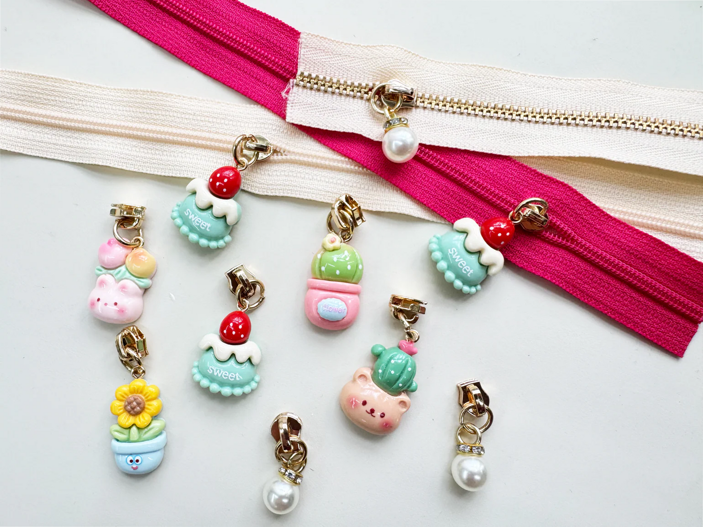 Sweet Cake Zipper Pulls