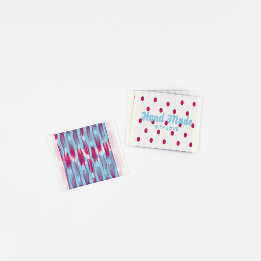 Red Dot Woven Labels