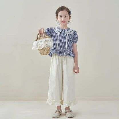 Rosie Ruffle Trim Pants Pre-Cut Kraft Paper Pattern