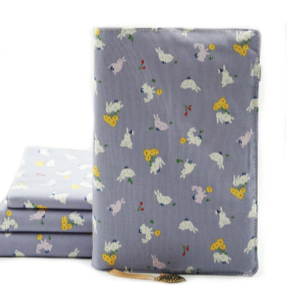 Enjoy Rabbit Fabric Book Cover
