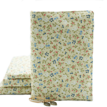 Retro Flower Fabric Book Cover