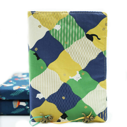 Playing Cats Fabric Book Cover