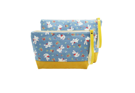Happy Rabbits Zipper Bag, Make-Up Bag