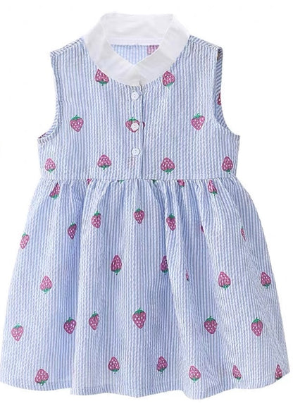 Girls Mock Neck Sleeveless Dress Sewing Pattern