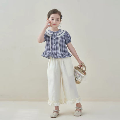 Rosie Ruffle Trim Pants Pre-Cut Kraft Paper Pattern