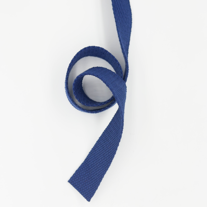 1'' Wide Cotton Webbing | Navy Blue - 3yard