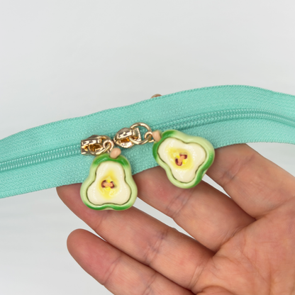 Avocado Zipper Pulls 4PCS