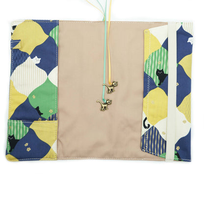 Playing Cats Fabric Book Cover