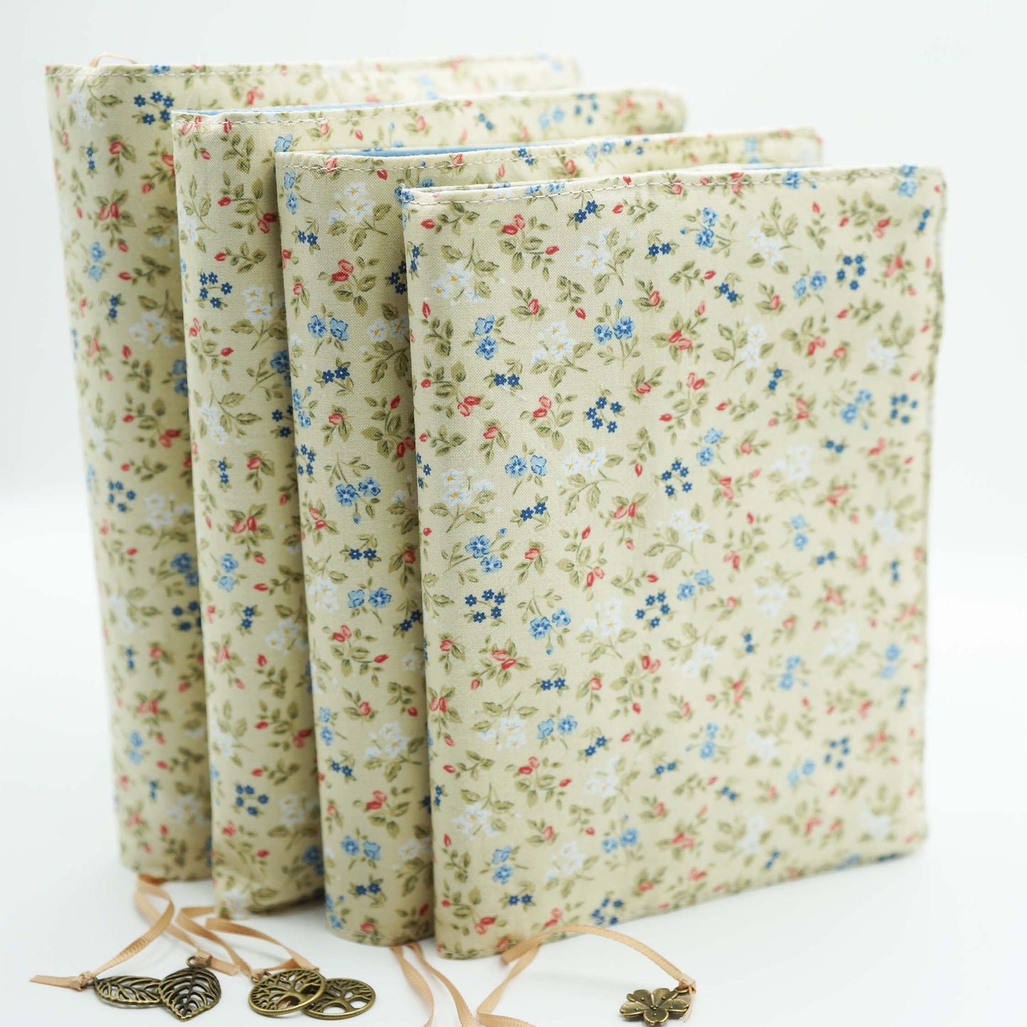 Retro Flower Fabric Book Cover