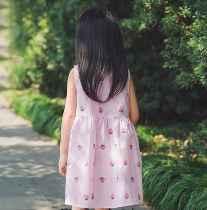 Girls Mock Neck Sleeveless Dress Sewing Pattern