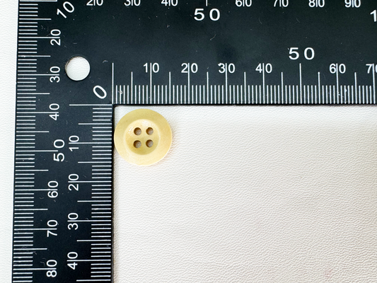 Natural Wood Buttons, Ivory, 4-Hole,  10PCS