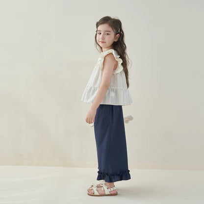 Rosie Ruffle Trim Pants Pre-Cut Kraft Paper Pattern