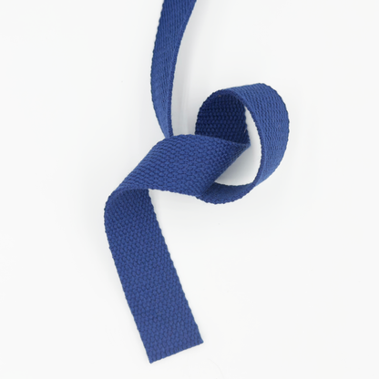 1'' Wide Cotton Webbing | Navy Blue - 3yard
