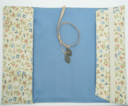 Retro Flower Fabric Book Cover