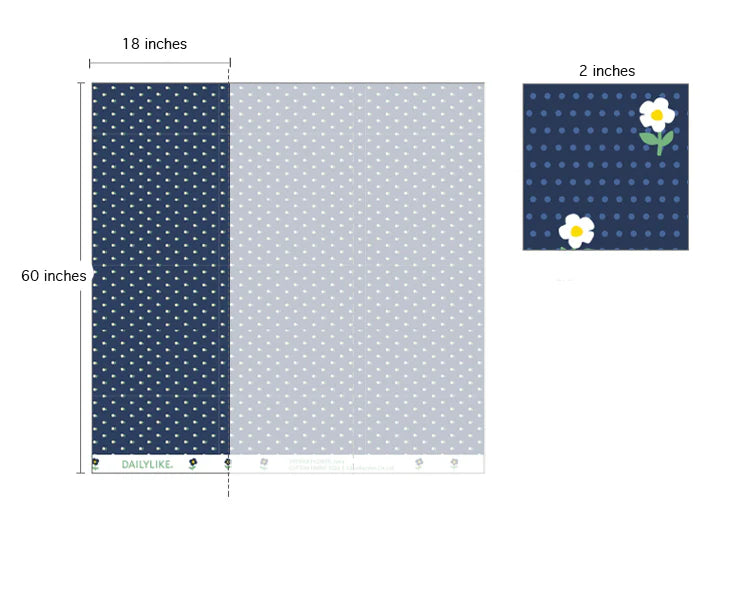 100% Cotton Oxford Vintage Flower 60" Wide