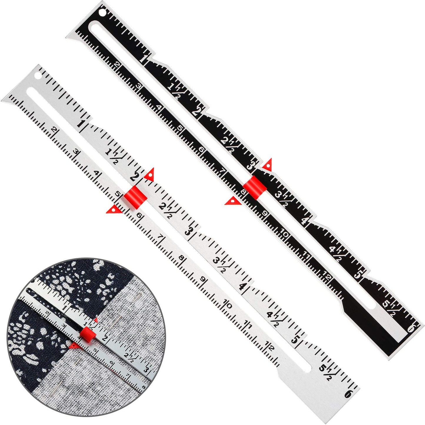 Sewing Gauge Metal Sliding Gauge