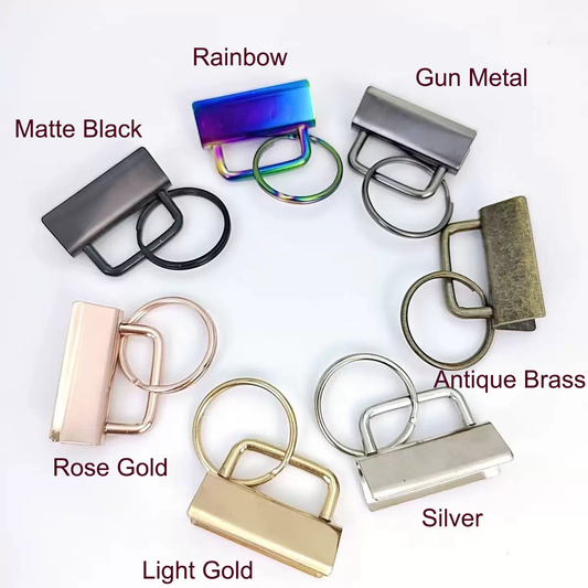 Key Fob Hardware with Key Rings Sets l 5PCS