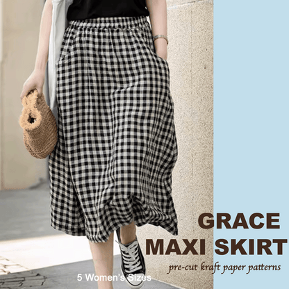 Grace Maxi Skirt Pre-Cut Kraft Paper Pattern