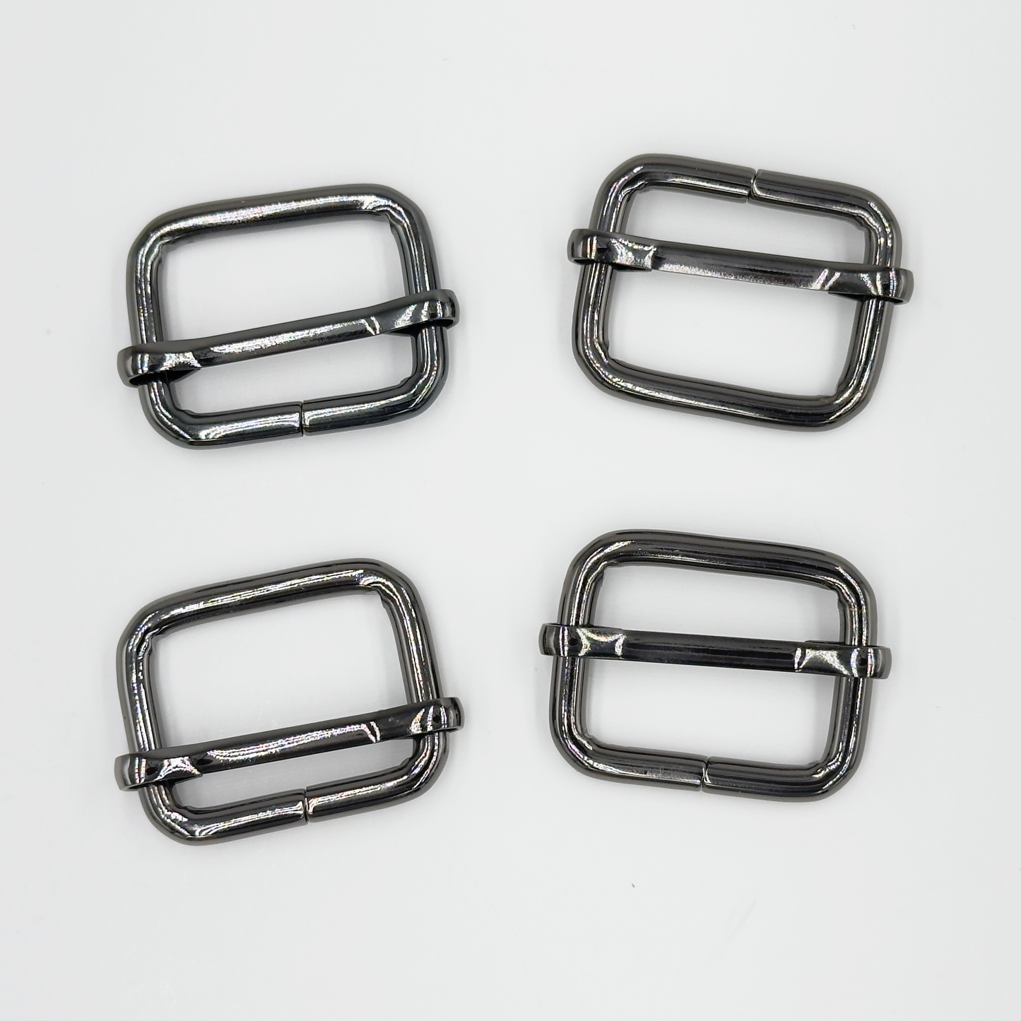 1" Metal Strap Adjuster: Slide Bar l 4 PCS