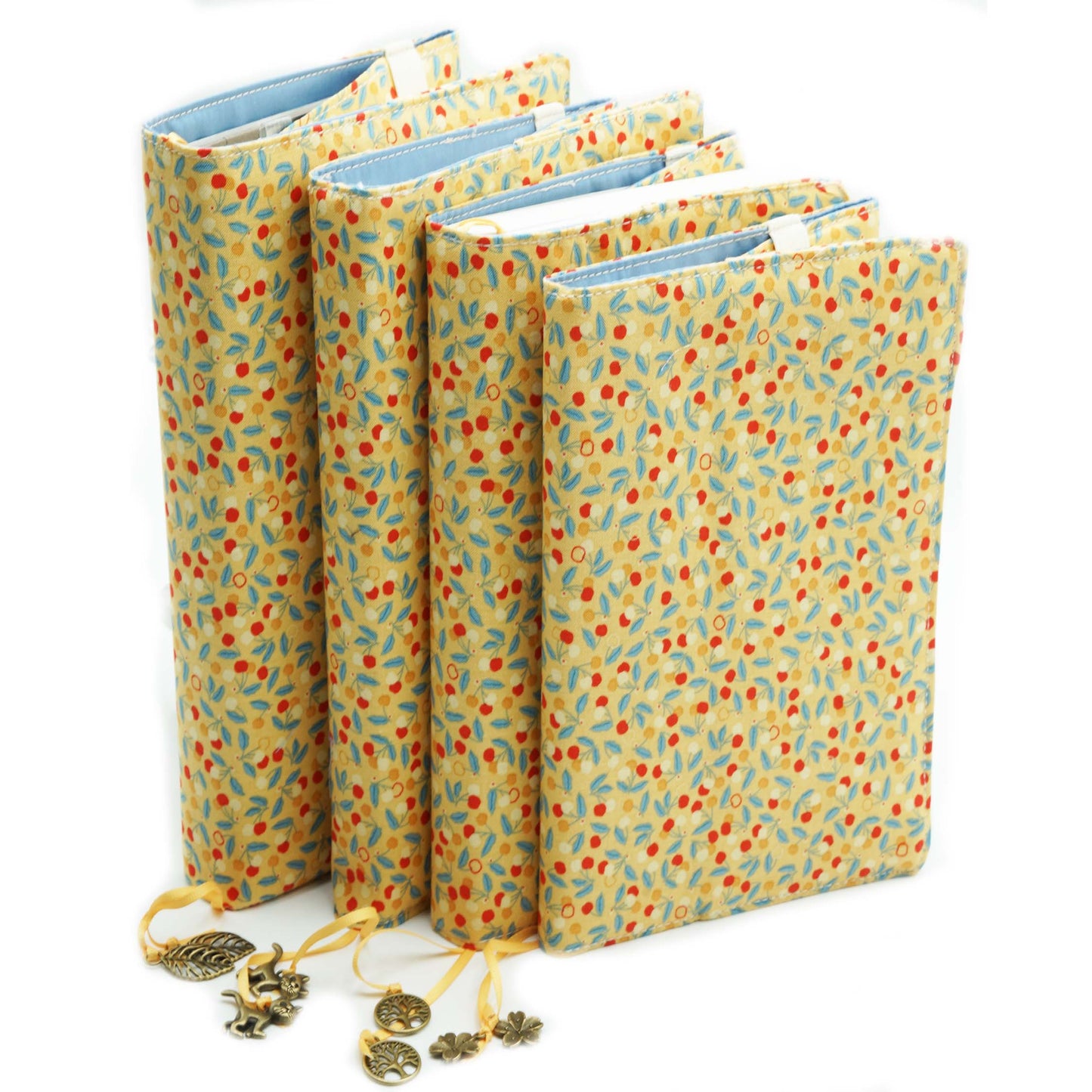 Cherry Bijou Fabric Book Cover