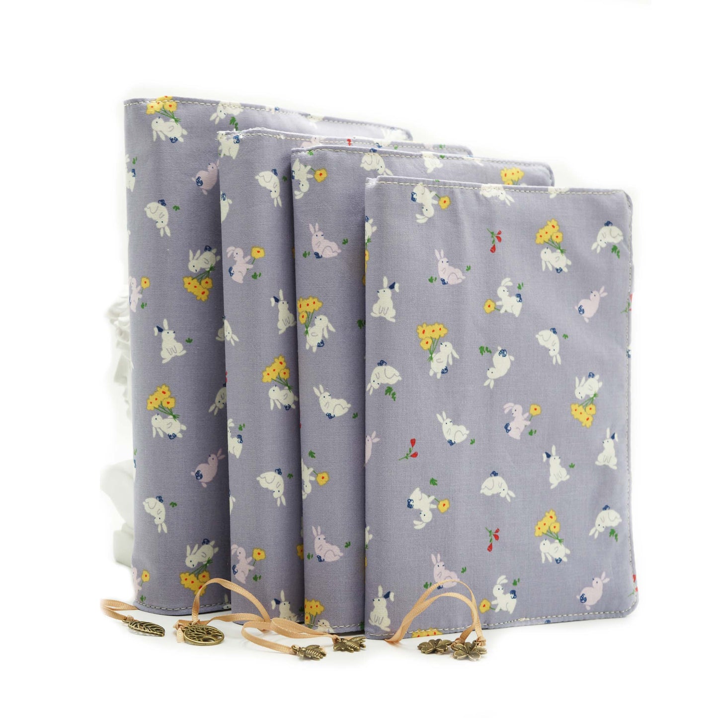 Enjoy Rabbit Fabric Book Cover