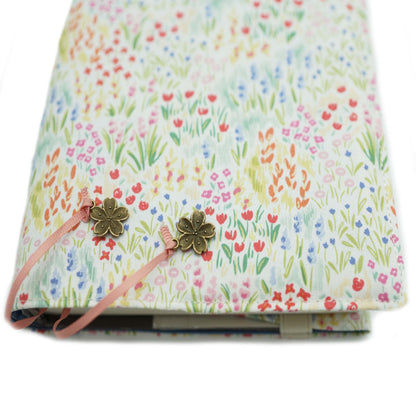 Blurry Garden Fabric Book Cover