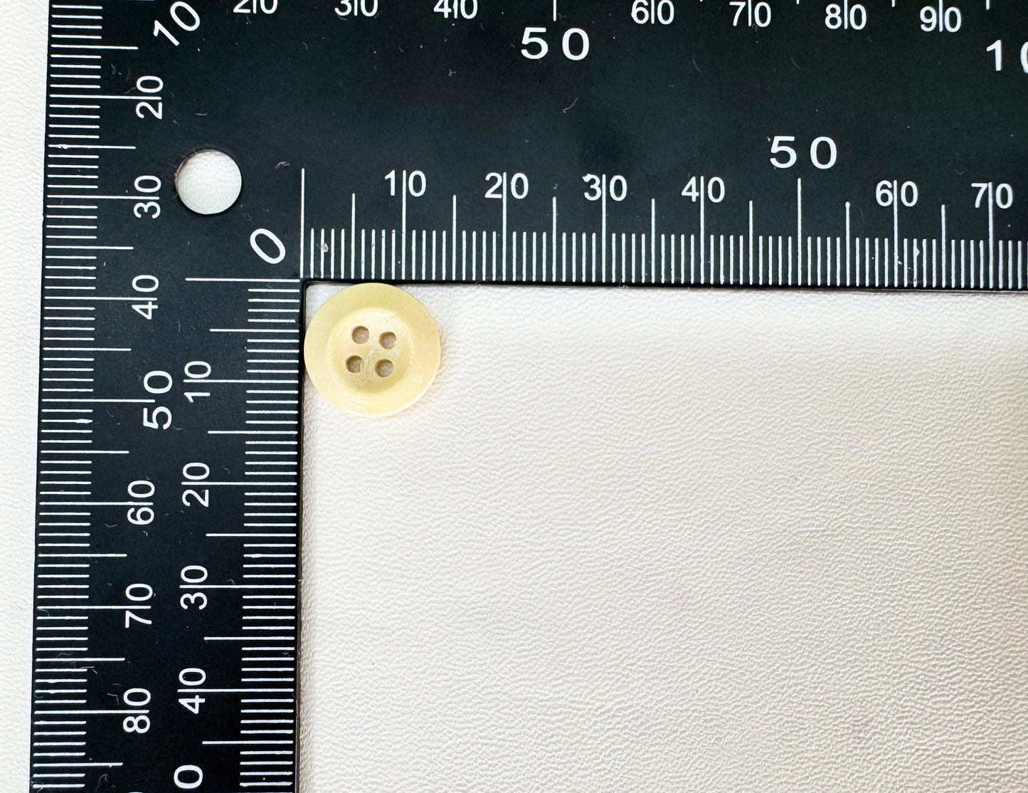 Natural Wood Buttons, Ivory, 4-Hole,  10PCS
