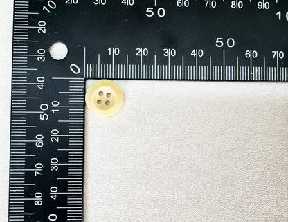 Natural Wood Buttons, Ivory, 4-Hole,  10PCS