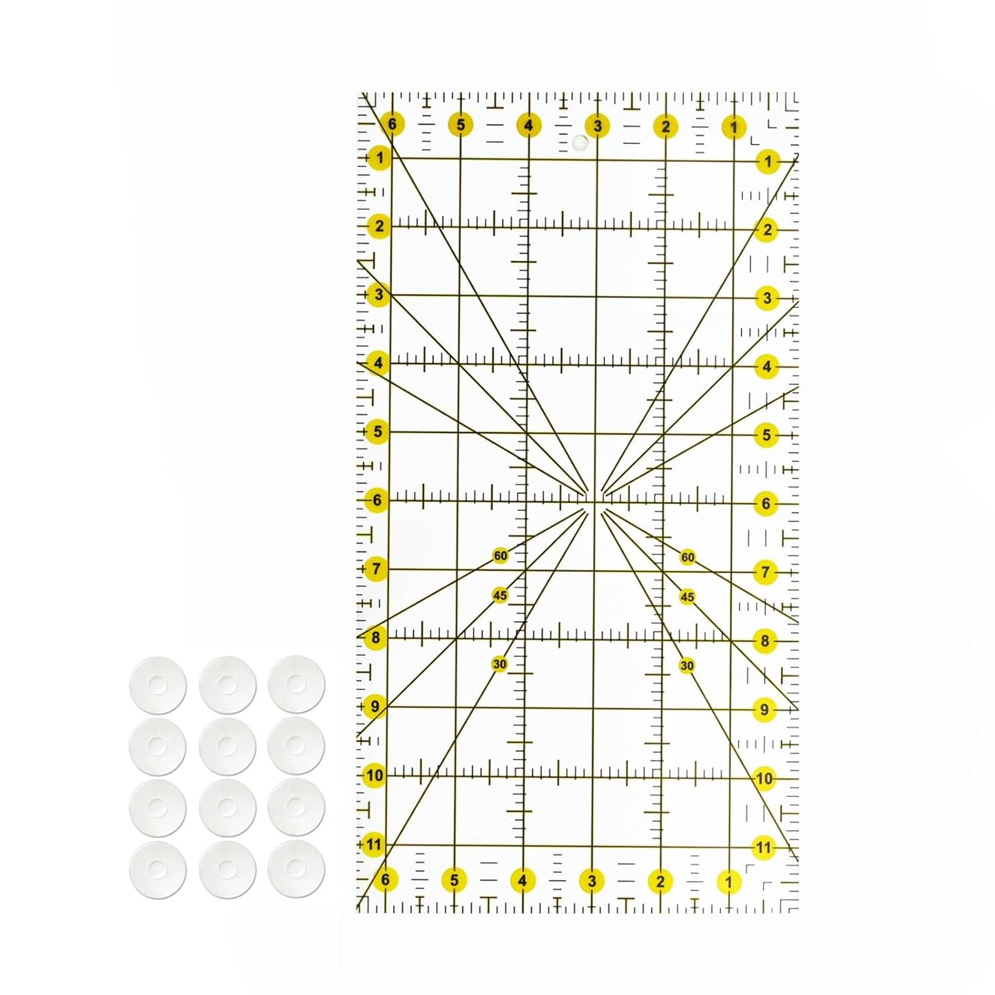 Sewing Rulers, Quilting Rulers Fabric Cutting Ruler