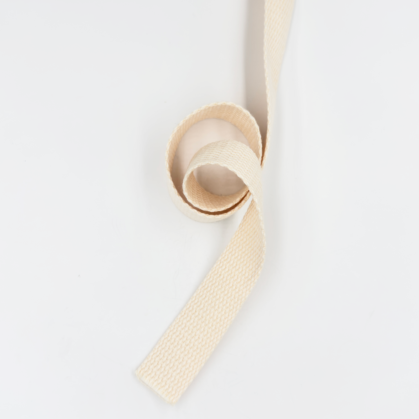 1'' Wide Cotton Webbing | Cream White - 3yard