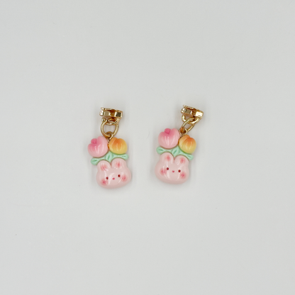 Cute Rabbit Zipper Pulls 4PCS
