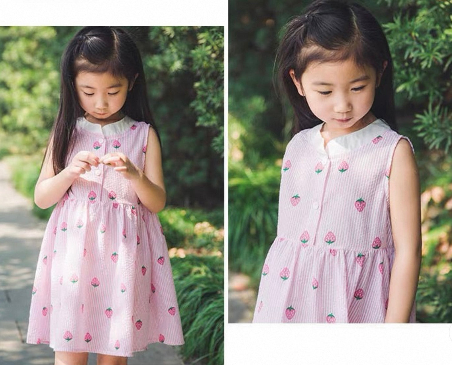 Girls Mock Neck Sleeveless Dress Sewing Pattern
