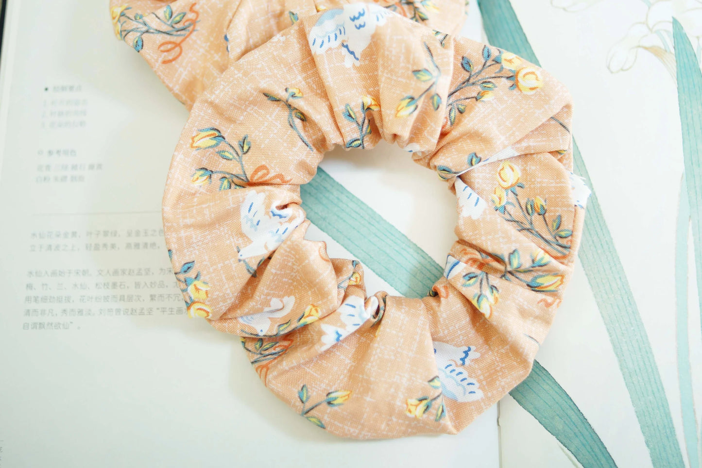 Vintage Rose Scrunchie