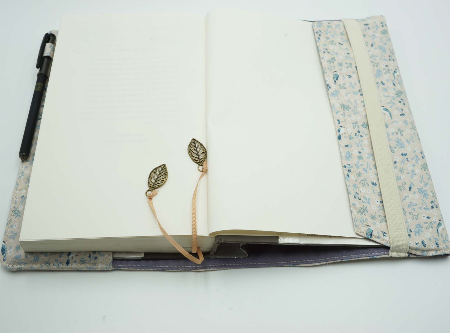 Wander About Forest Titmouse Fabric Book Cover