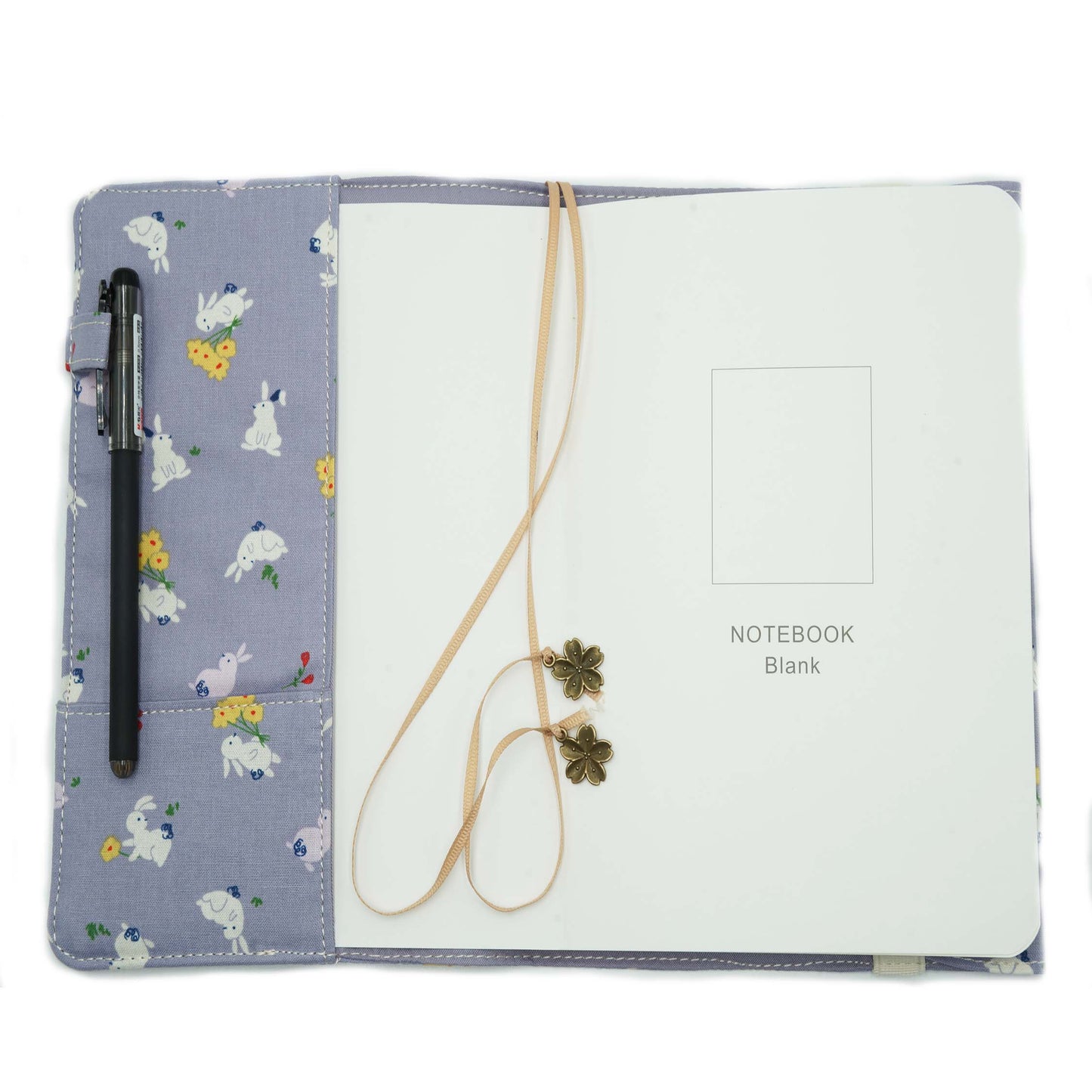 Enjoy Rabbit Fabric Book Cover