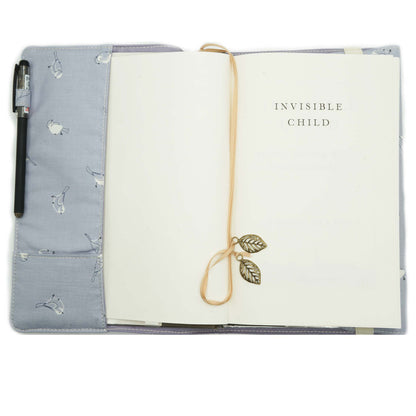 Hello Bird Fabric Book Cover